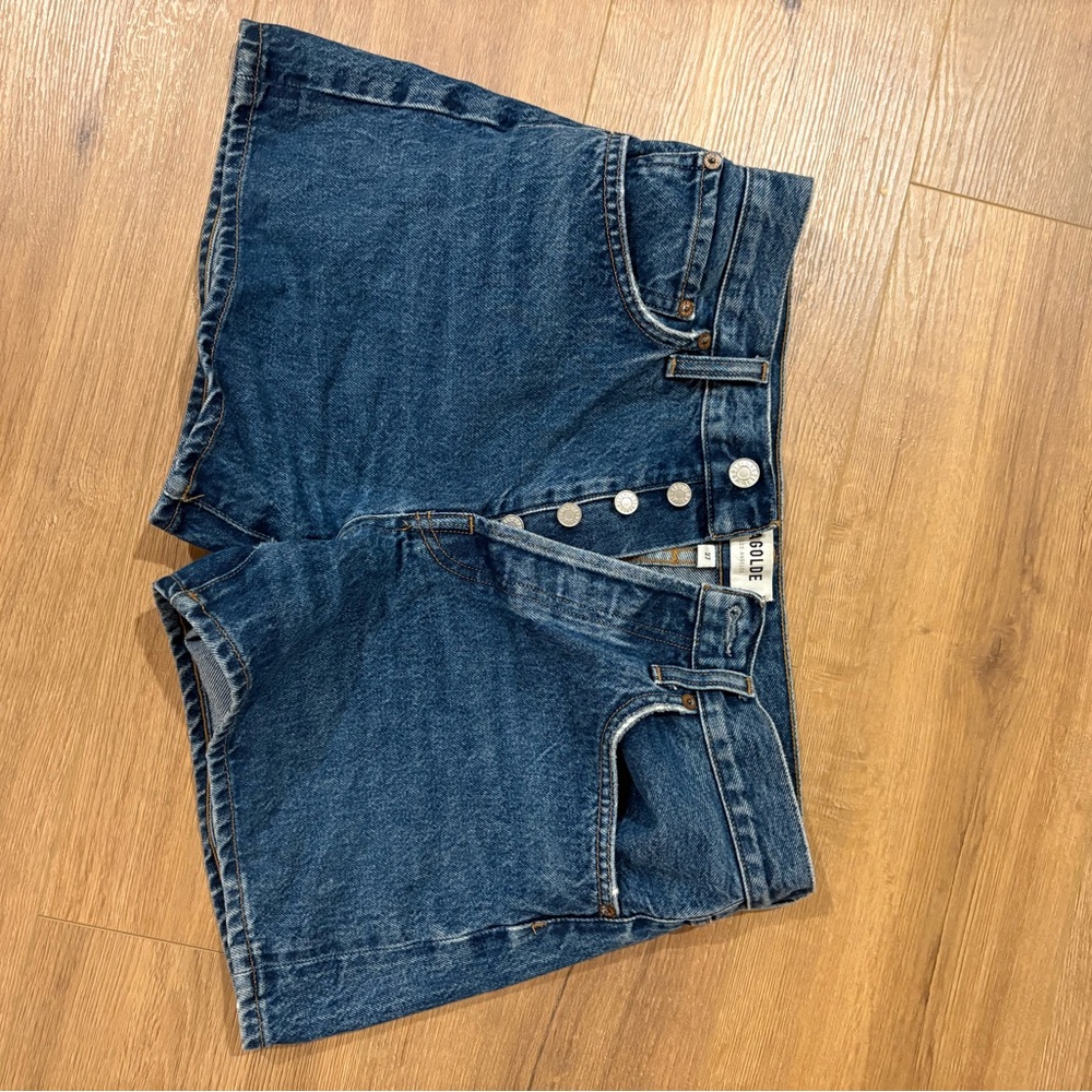 AGOLDE Blue Denim Women Shorts